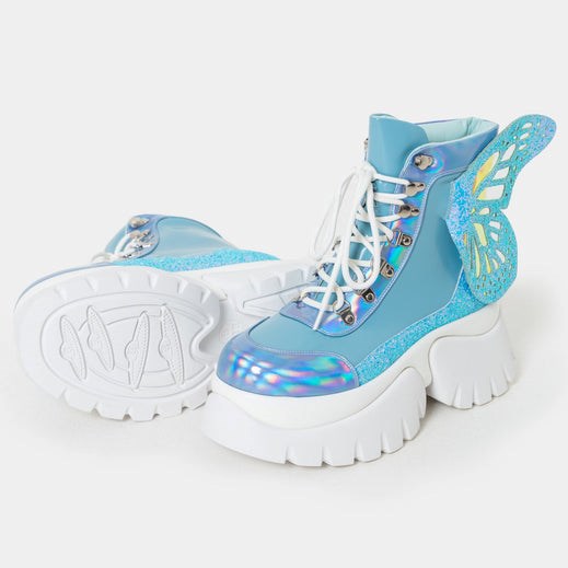 Femme Bleu Bottines Koi Footwear Wings Of A Eyed Pixie Boots - SRZ-5158832