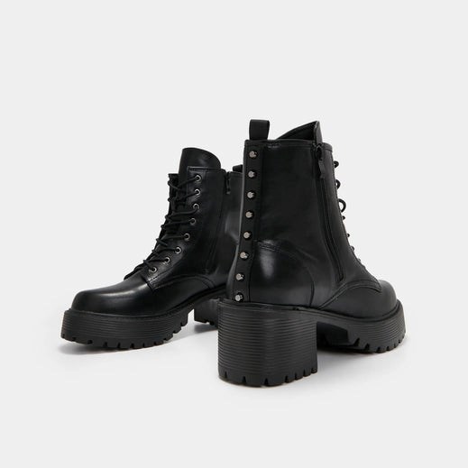 Homme Noir Bottines Koi Footwear Adage Studded Boots - FIF-0700698