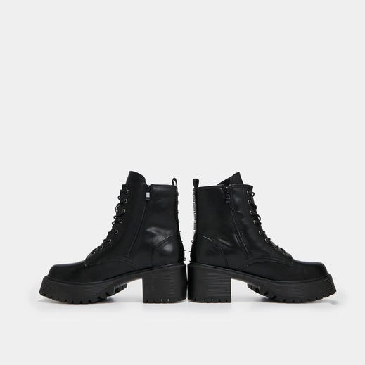 Homme Noir Bottines Koi Footwear Adage Studded Boots - FIF-0700698