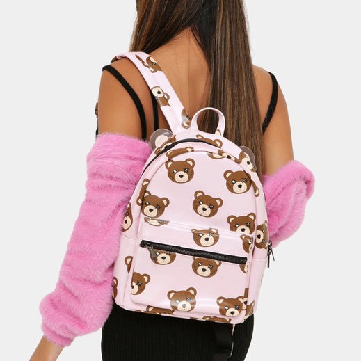 Femme Rose Sacs à Dos Koi Footwear Cuddle Me Bear - UDJ-8764537