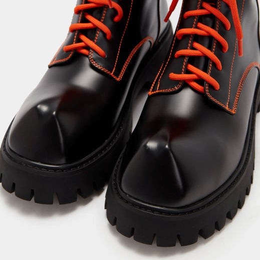 Homme Noir Bottines Koi Footwear Bozo Fork Embout Boots - DOP-8043984