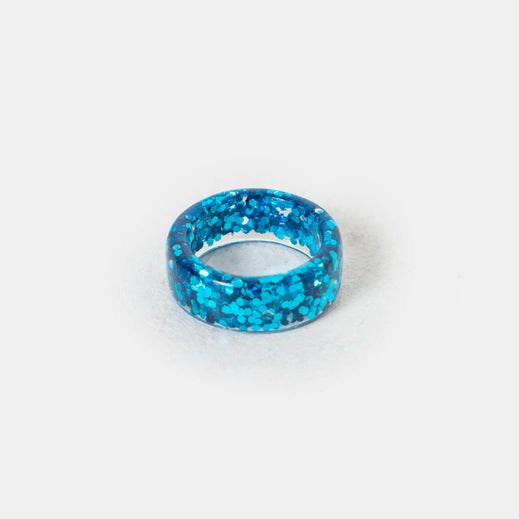 Femme Bleu Rings Koi Footwear Glitterball Ring - SGJ-7711789