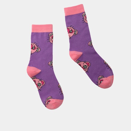 Femme Violette Chaussettes Koi Footwear Hanging By A Thread Socks - ACJ-2288195