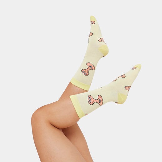 Femme Jaune Chaussettes Koi Footwear Kev Socks - KIM-3038403