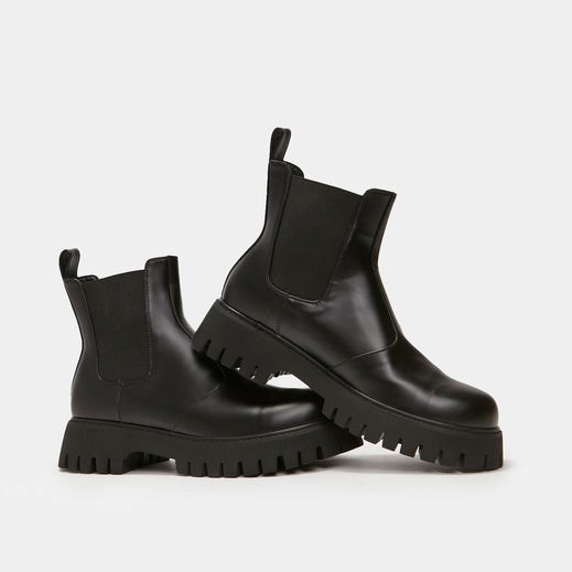 Homme Noir Bottes Vegan Koi Footwear New Horizon Chelsea Boots - JPU-4934847