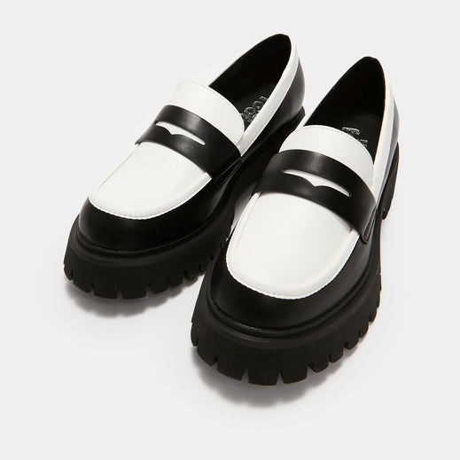 Femme Multi Vegan Loafers Koi Footwear Birch Monochrome Loafers - XGZ-3053851