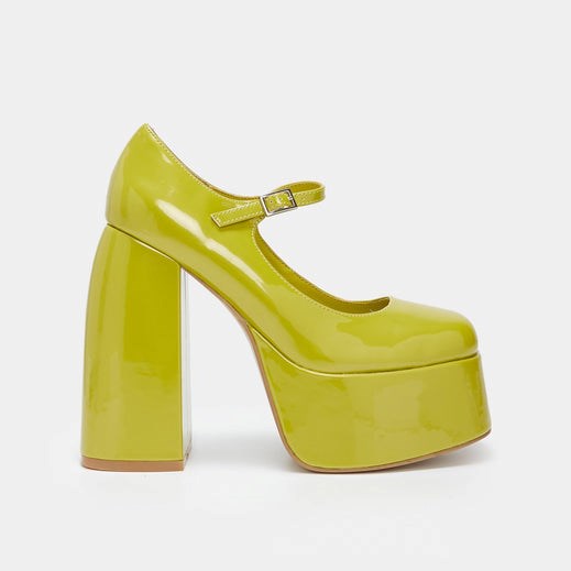 Femme Vert Sandales Talons Plateforme Koi Footwear Lime Sorbet - PPS-3746529