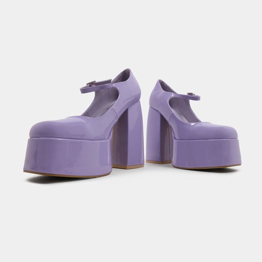 Femme Violette Sandales Talons Plateforme Koi Footwear Lavender Sorbet - JZE-7031066