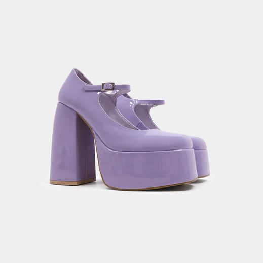 Femme Violette Sandales Talons Plateforme Koi Footwear Lavender Sorbet - JZE-7031066