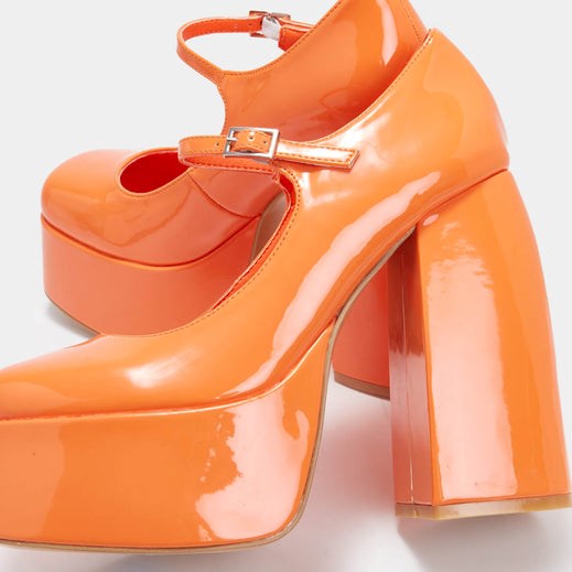 Femme Orange Sandales Talons Plateforme Koi Footwear Mango Sorbet - EIA-5582433