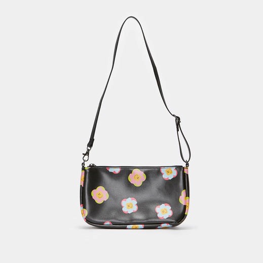 Femme Noir Sacs Koi Footwear Flower Power Shoulder - HVG-8089767