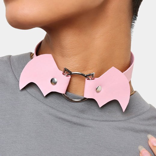 Femme Rose Choker Koi Footwear Kawaii Baby Bat Choker - NHI-4591897