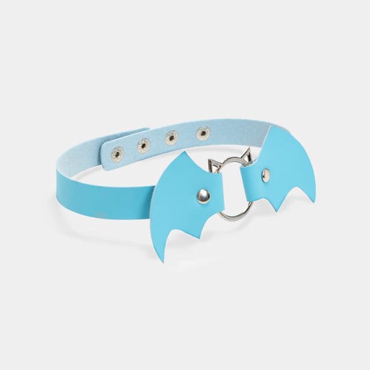 Femme Bleu Choker Koi Footwear Kawaii Baby Bat Choker - PZH-3484284