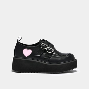 Femme Noir Chaussures Plateforme Koi Footwear Pothos Heart Wave Plateforme Shoes - WZN-0791519