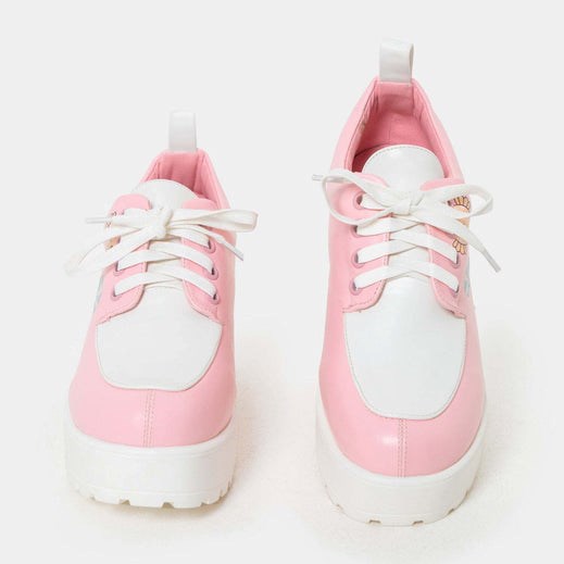 Femme Rose Chaussures Plateforme Koi Footwear Candy Gardens Pastel Chunky Shoes - AUG-0024852