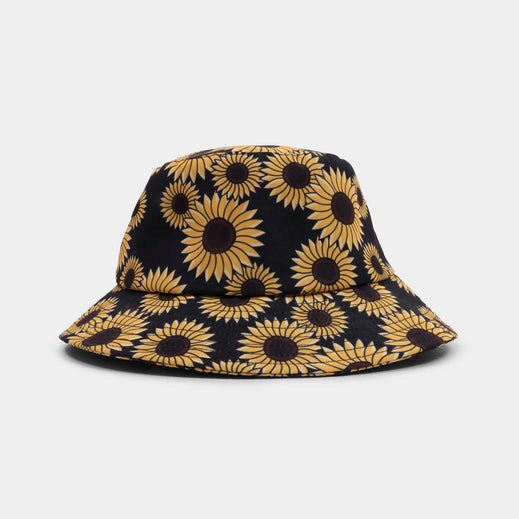 Femme Jaune Chapeaux Koi Footwear Flowers Of Sun Bucket - RQK-5149644