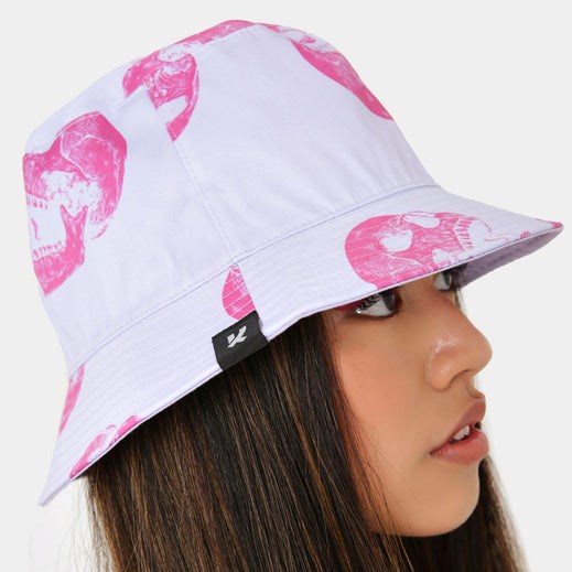 Femme Violette Chapeaux Koi Footwear Skull Vision Lilac Bucket - ECG-1876180