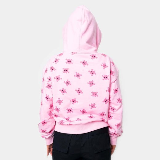 Femme Rose Sweat à Capuche Koi Footwear Invader Of Space Zip Up - GFI-6965054