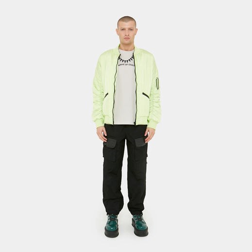 Homme Vert Vestes Koi Footwear Lime Messages Bomber - IDW-2849770