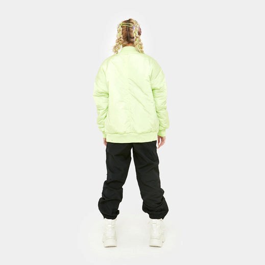 Femme Vert Vestes Koi Footwear Lime Messages Bomber - DHH-1166487