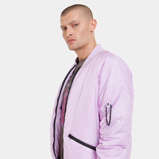 Homme Violette Vestes Koi Footwear Lilac Messages Bomber - OKT-5713344