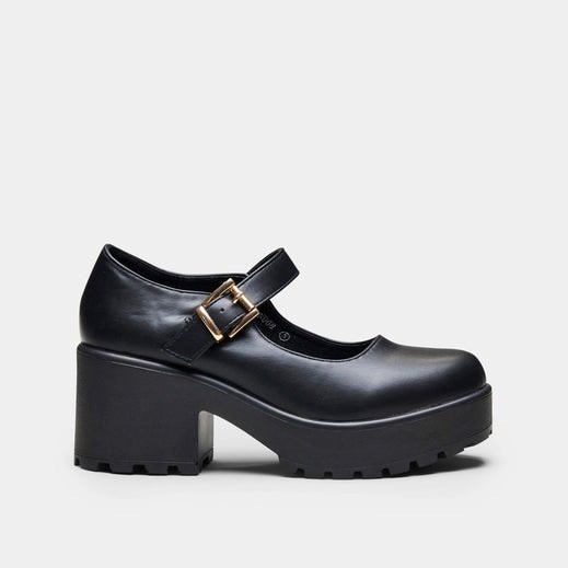 Femme Noir Chaussures Mary Jane Koi Footwear Tira Mary Janes 'faux Cuir Edition' - NZX-9524015