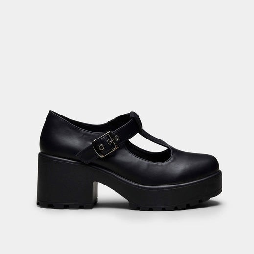 Femme Noir Chaussures Mary Jane Koi Footwear Sai Mary Janes 'faux Cuir Edition' - SUY-8707797