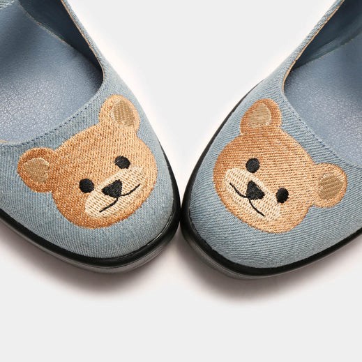 Femme Bleu Chaussures Mary Jane Koi Footwear Tira Mary Janes 'yogi Teddy Bear Edition' - QGA-3717939