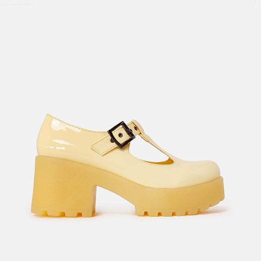 Femme Jaune Chaussures Mary Jane Koi Footwear Sai Mary Janes ‘lemon Sherbet Edition’ - EVC-8403053