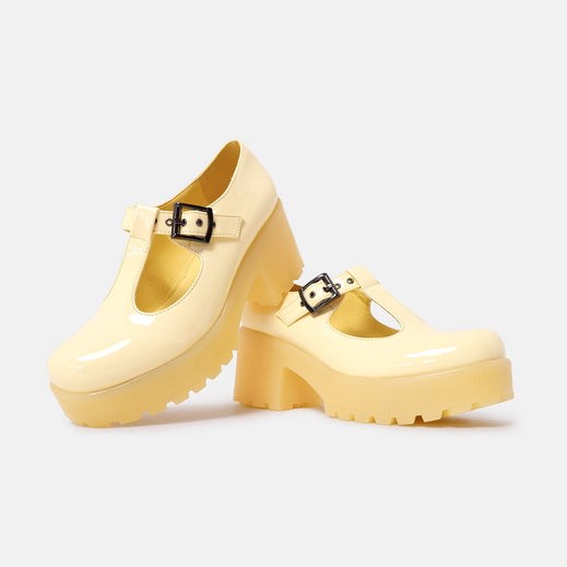 Femme Jaune Chaussures Mary Jane Koi Footwear Sai Mary Janes ‘lemon Sherbet Edition’ - EVC-8403053