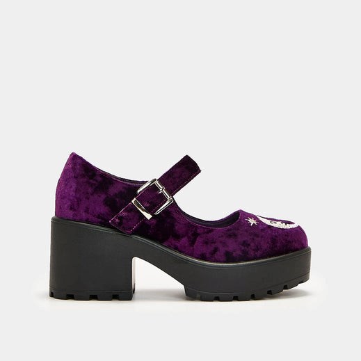 Femme Violette Chaussures Mary Jane Koi Footwear Tira Witchy Mary Janes 'della Velvet Edition' - ZKP-3548260